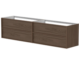 Spintelė po praustuvu Kame HOME, BUD/20-3DR-DB/N07-HM, 200 cm, Rudo ąžuolo faneruotė