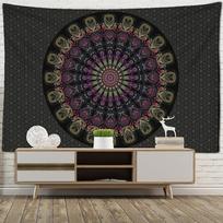 Mandala Sienos Gobelenas Bohemiškas Indų Raganaus Hippie Psichodelinė Kambario Miegamojo Namų Meno Dekoras 95x70cm