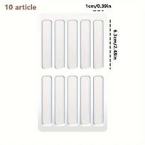 10/30 vnt. Silikoninis durų rankenos apsaugas su apsauga nuo susidūrimų ir garso izoliacija Medium 10pc-63*10*2mm