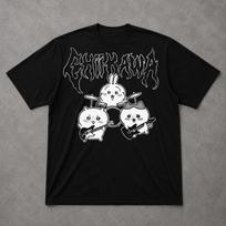 Metal Chiikawa Tee, Kawaii Heavy Metal Anime Shirt, Cute Punk Manga Graphic T Shirt, Gothic Anime Tee XL