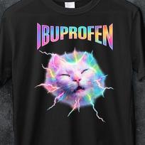 IBUPROFEN Funny Cat Meme Vintage Shirt, Inappropriate Tee, Gift for Woman and Man, Stupid Gifts, Ugly Shirts, Unhinged Shirt, Cringe Shirt 2XL