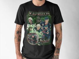 Kirill Kaprizov Shirt Vintage 90s Minnesota Wild NHL Hockey Design Retro Bootleg Gift Classic Graphic Tee Unisex T-Shirt Limited Edition XL