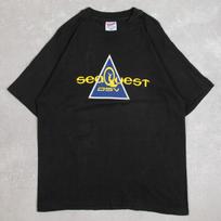 Hanes Vintage Sea Quest Single Stitch T-Shirt Large Men's 1990s USA Made Black Company S