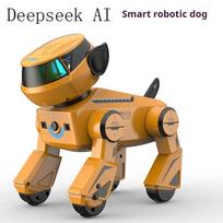 Ai Smart Robot Dog Gesture Touch Remote Control Bluetooth Speaker Song Programmable Cool Lighting Toy For Kids Aged 6+Interactio L
