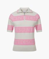 Descente Golf Women'S Knee-Length Short-Sleeve Collared Sweater (Dp12Wfkp31) /085