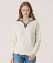 Sup Collar Pullover Knit T-Shirt (Vz9Lk7C) Ivory(22)/Fff