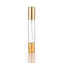 Aluminum Nozzle Double-headed Bottle 10ml Capacity Fragrance Atomizer  Business Trips Brown + Gold
