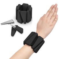 Adjustable Triangle Monochrome Silicone Velcro Bracelet Universal Size Sports Fitness Arm Strength Training Wrist Load Trainer 1 pound
