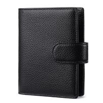 A7 Genuine Pebbled Leather Cover 6 Ring Binder Pocket Organizer 14.5x12x3cm Portable Business Journal Planner 100 Sheets (as the picture,48 Pages&a7)