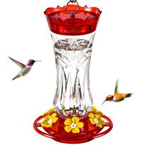Hummingbird Feeder | Plastic, Non-electric, Suitable for Hummingbirds raudona