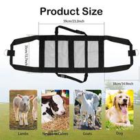 Calf Sling for Weighing Animals Livestock Sling with Adjustable Straps Reusable for Calves Lambs Goats Alpacas Dogs Pigs