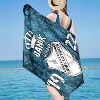 Banik Ostrava Crest Emblem Microfiber Beach Towel, Lightweight And Quick-Dry, for Summer Travel, Beach Essential, Swimming Pool 70cmx140cm(27x55inch)