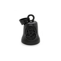 Viking Knot Compass Vintage Bike Angel Guardian Bell Necklace Gremlin Bells Motorcycles Punk Style Stainless Steel Jewelry Pearl Triangle Bell Necklace juoda