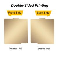 Black PEI Plate for Bambu Lab A1 P2S P1P P1S X1 X1C Build Plate 257x257mm Smooth PEO PET Textured PEI Bambulab P1P A1 Heated Bed 1Pcs PEI
