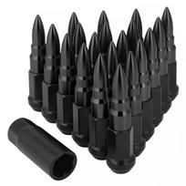 20PCS Universal Racing Spike Lug Nuts M12x1.5/M12x1.25 - Anti-Theft Aluminum Alloy Steel Head Lock Nuts with Socket Kit M12x1.25 juoda