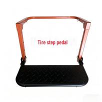 Adjustable SUV Tire Step Ladder 405x335x95 mm - Orange-Black