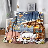 29 Style New Bubu Dudu Cute Cartoon Soft Flannel Blanket for Bed Bedroom Sofa Picnic,Throw Blanket for Cover Office Gift Kids Size: 75*100cm, Weight: 230 GSM