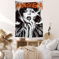 Singer L-Lady Gaga Mayhem Hanging Bohemian Tapestry Hanging Tarot Hippie Wall Rugs Dorm Japanese Tapestry 100X70CM
