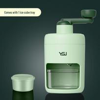 Manual Ice Shaver & Smoothie Maker: Small, Portable, and No Plug Needed for Fluffy Crushed Ice Blade Upgrade Version
