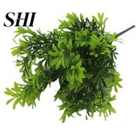 Simulation Leaf Plant Artificial Realistic Looking Vibrant Color Non-Withering Fade-Resistant Wide Application Fake Grass Leaves Decorative žalia