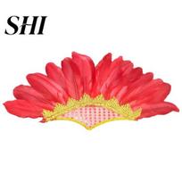 Party Accessories Carnival Indian Chief Hat Hair Ultralight Colorful Headpiece Sparkling Embellished Luxurious Headdress Colored Feather Headwear raudona