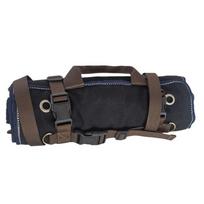 Bag Roll 15-Pockets Roll Heavy-Duty Tool Roll Up Bag Compact Waxed Canvas Tool Roll  Carpenter juoda