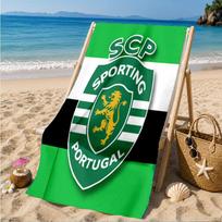 Sporting Portugal Crest Beach Towel, Quick-drying, Easy to Care for, Suitable for Both Fitness and Beach Vacations,Sports Essential 70cmx140cm(27x55inch)