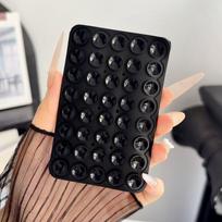 Portable Silicone Phone Holder Foldable Double-sided Suction Cup Stand for Makeup Tutorials Content Creation Use A4