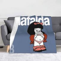 Mafaldos Antklodės Aminė Animacinio Filmo Pūkuota Nuostabi Kvėpuojanti Mesti Antklodė Namams Žiema 75X95CM