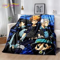 Anime Mokytojai Hitman Reborn Minkštas pliušinis pledas, Flanelinis pledas Mesti pledą svetainei Miegamajam Lovai Sofai Iškylai Dangalas Vaikams 75X95CM