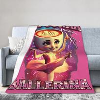 Balerina Kapučino Italijos Smegenų Puvinio Memas Antklodė Flanelė Juokinga Kvėpuojanti Mesti Antklodės Namams Restoranui Vasara 75X95CM