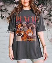 Punch The Monkey Retro Graphic Tee, Vintage Inspired Apparel XL