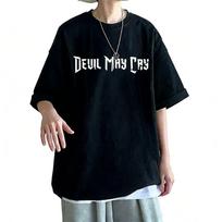 Game Devil May Cry Dante T-shirt Summer Men Women Gothic Casual Oversized Crewneck T Shirts Male Fashion Pure Cotton Tshirt Tops S įvairiaspalvis