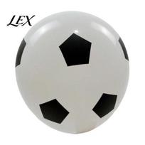 Fan Balloon 36 Inch Football Balloons, Explosion-Proof Latex Soccer Print Party Explosion-proof Sports Theme Decor for Game Day, Supplies A