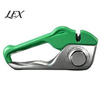Compact Sharpening Stone for Scissors 5-Stage Knife Sharpener with Adjustable Rotary Slot, Professional Manual Dull Safe Kitchen Gadget Chefs žalia