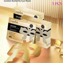 5 Vnt. SADOER Golden Butterfly akių kaukė nuo raukšlių ir juodus ratus šalinanti paakių kaukė 5pcs