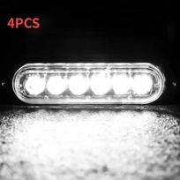 4PC 12Led Car Strobe Light Emergency Flashing Light Wireless Remote Trailer Truck Police Flash Signal Lamp Warning Lamp 12V-24V
