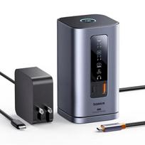 Stotis/replikatorius Baseus HUB dokavimo stotis 11in1 USB-C HDMI DP USB-A USB-C RJ45 PD mini jack 3.5mm įkroviklis EU - grey | B0112701 | 6932172693077