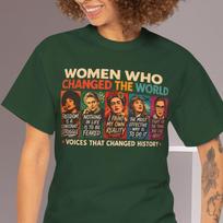 Women Who Changed the World Shirt, Strong Women T shirt, FeminisT shirt, Female Empowerment Tee, Womens Rights Shirt L