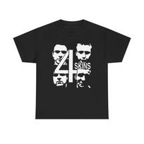 4 Skins Shirt, Oi Punk Band Tee, UK Street Punk T shirt, Classic Punk Rock Graphic Tee, Vintage Concert Merch M