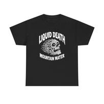 Liquid Death Mountain Water Shirt, Vintage Heavy Metal Graphic Tee, Alternative Streetwear T shirt S