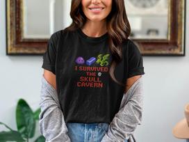 Stardew Valley Shirt Skull Cavern Gamer Shirt Stardew Merch Pixel Art Video Game Tee Gift For Gamer Stardew Valley Gift Cozy Gamer XL