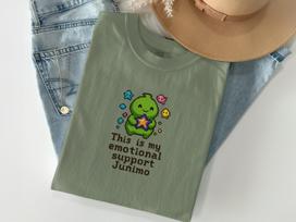 Emotional Support Junimo Stardew Valley T-Shirt, Stardew Valley Shirt, Cozy Gaming Shirt, Video Game Tee, Pixel Art Shirt, Gamer Gift L
