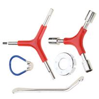 Bikes Spoke Wrench Set Portable Bicycles Spoke Tool Kit Bikes Rims Truing Tool Spoke Key with Rubber Handle Tire Repair Tool 1