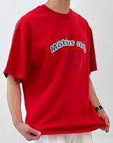 Deoseutoli Möbius Strip Short Sleeve T-Shirt [Red] Size 1