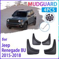 4 PCS Car Mud Flaps  for Jeep Renegade BU 2015 2016 2017 2018 Mudguard Splash Guards Fender Mudflaps Auto