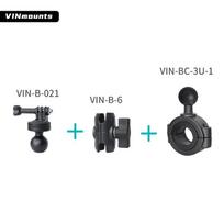 VIN Mounts 360 Degrees Rotate Action Camera Motorcycle Bicycle Bike Mount Holder Bracket for GoPro /DJI Osmo/Insta360 for Ram