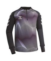Hummel Half-Zipper Jersey T-Shirt - Black (Hm-3211) 2Xl(105)