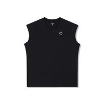 One Lm Supima Cutoff Tank Black Black/M