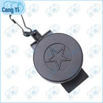 Cangyi Metal Retractable Lanyard Keychain juoda